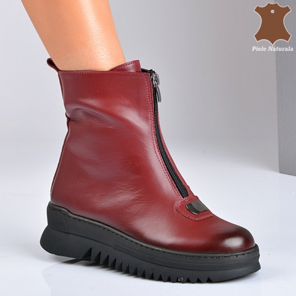 Ghete Dama Piele Naturala Patrik Bordo- Need 4 Shoes