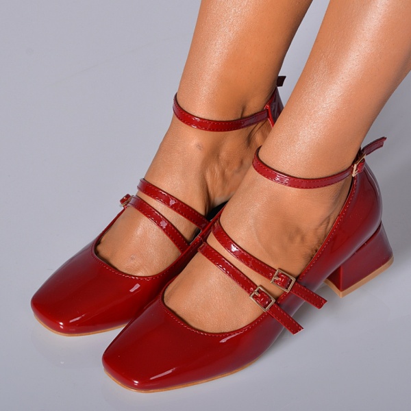Pantofi Cu Toc Dama Elvyra Bordo- Need 4 Shoes