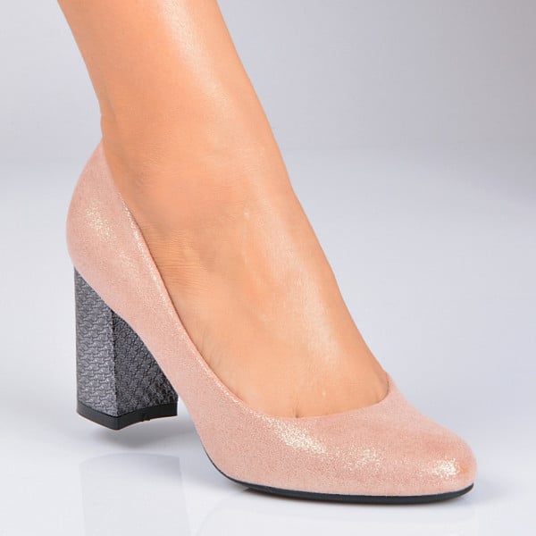 Pantofi Cu Toc Dama Etell Nude