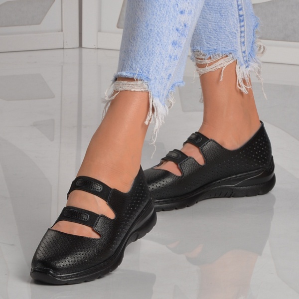 Pantofi Dama Piele Naturala Rimini Negri - Need 4 Shoes