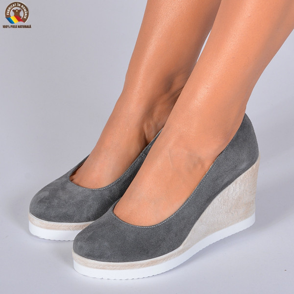 Pantofi Dama Piele Naturala Zelyna 2 Gri