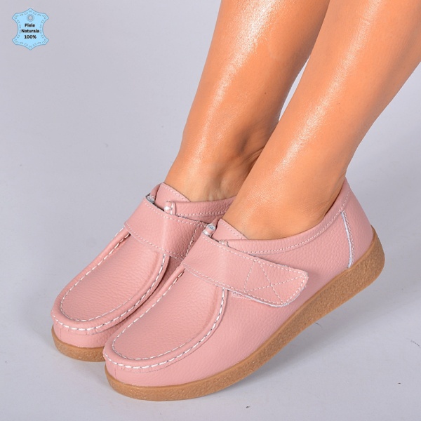 Pantofi Dama Piele Naturala Zora 4 Roz- Need 4 Shoes