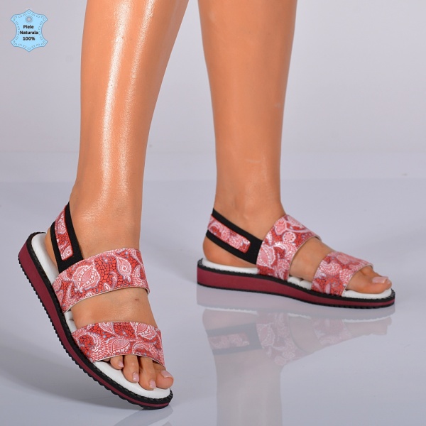 Sandale Dama Piele Naturala Ruby 3 Rosii- Need 4 Shoes