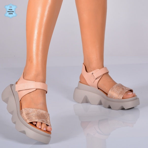 Sandale Piele Naturala Riva 2 Roz- Need 4 Shoes