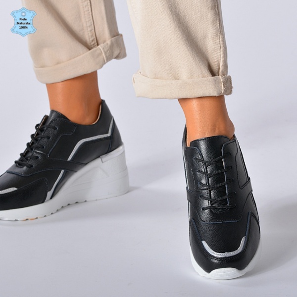 Adidasi Dama Piele Naturala Debby Negri - Need 4 Shoes