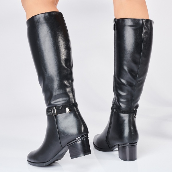 Cizme Dama Imblanite Sisy Negre - Need 4 Shoes