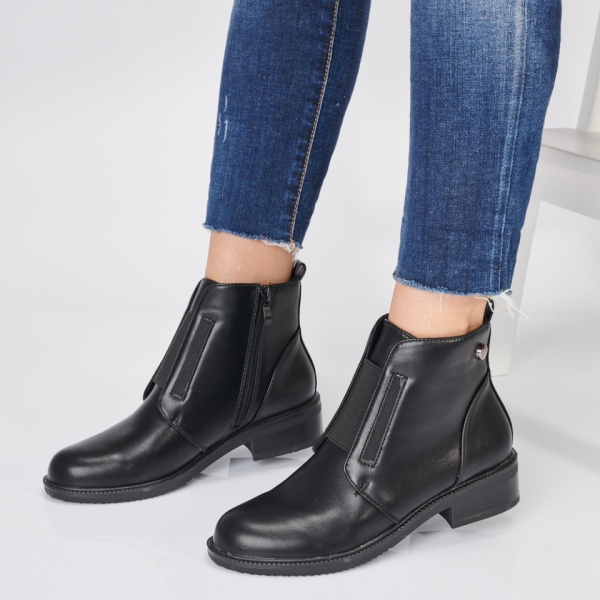 Ghete Dama Casual Silvy Negre-Need 4 Shoes