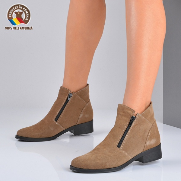 Ghete Dama Piele Naturala Bety 2 Bej- Need 4 Shoes