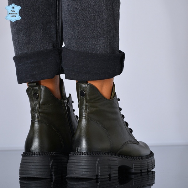 Ghete Dama Piele Naturala Lissa Gun- Need 4 Shoes
