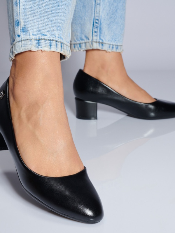 Pantofi Cu Toc Dama Melina Negri- Need 4 Shoes