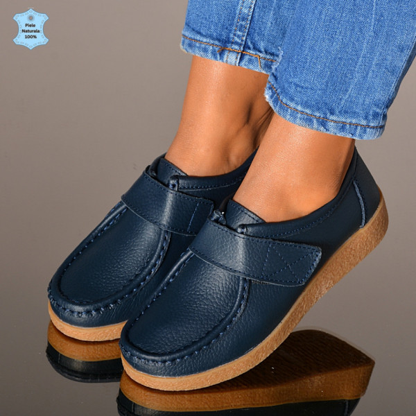 Pantofi Dama Piele Naturala Zora 4 Navy