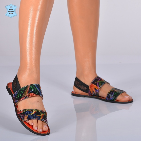 Sandale Dama Piele Naturala Martina Multicolor- Need 4 Shoes