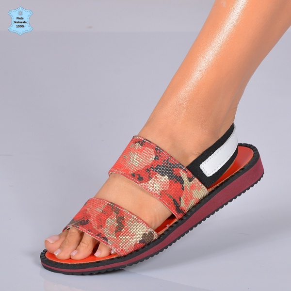 Sandale Dama Piele Naturala Ruby 2 Rosii- Need 4 Shoes