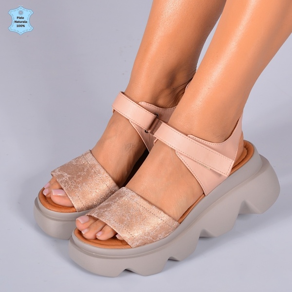 Sandale Piele Naturala Riva 2 Roz- Need 4 Shoes