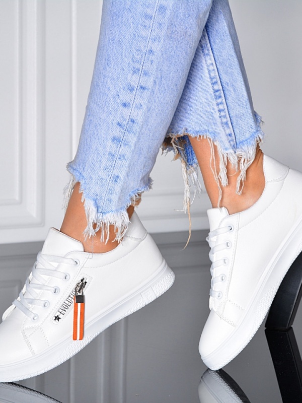 Adidasi Dama Rosina Alb/Orange- Need 4 Shoes