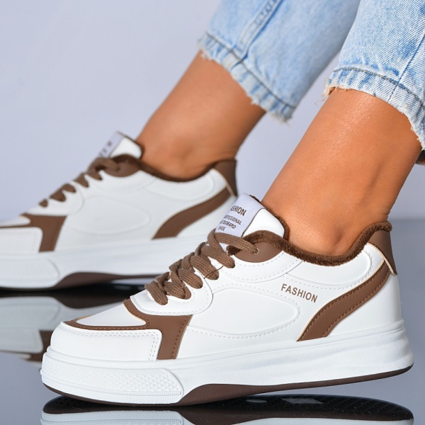 Adidasi Lesly Alb/Maro- Need 4 Shoes