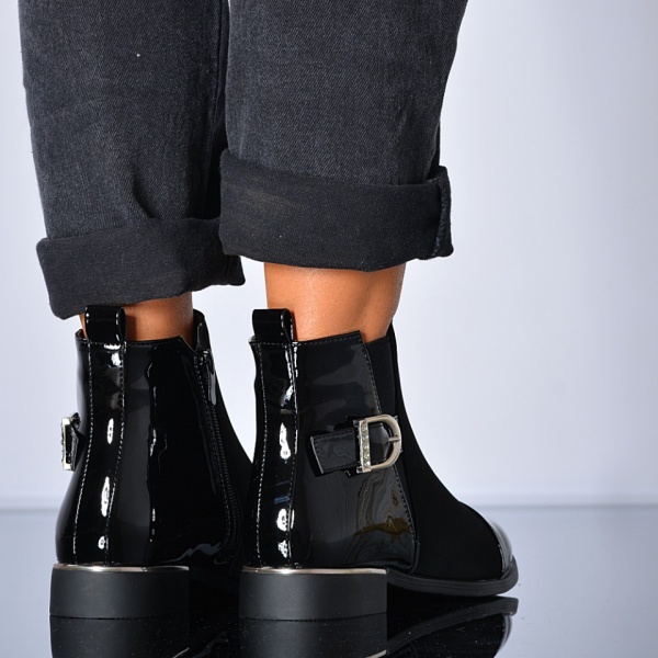 Ghete Dama Imblanite Kunio Negre - Need 4 Shoes
