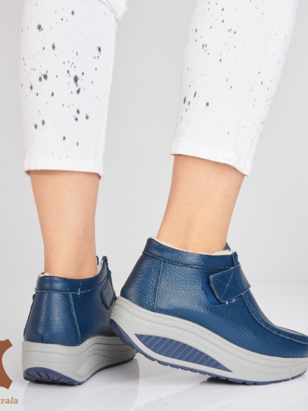 Ghete dama Piele Naturala Danilo Navy- Need 4 Shoes