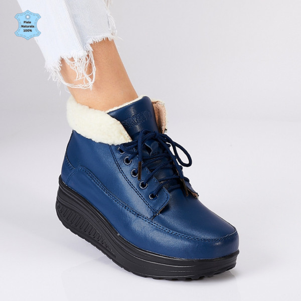 Ghete Dama Piele Naturala Gesy Navy