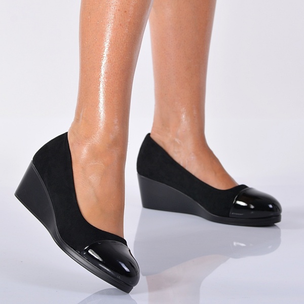 Pantofi Cu Platforma Kimora Negri