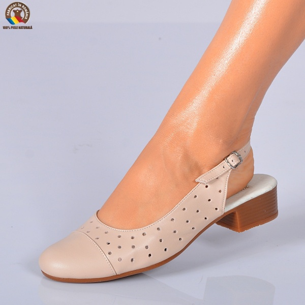 Pantofi Cu Toc Piele Naturala Bari Roz - Need 4 Shoes