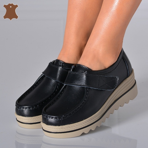 Pantofi Dama Piele Naturala Corso 5 Negri - Need 4 Shoes