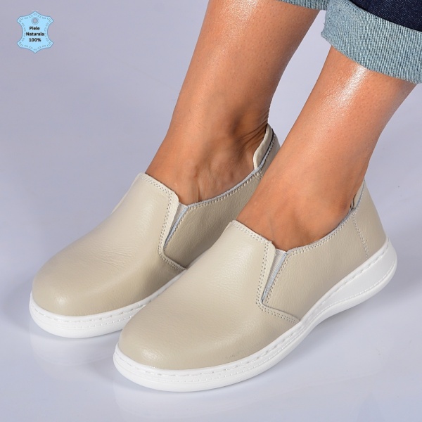 Pantofi Dama Piele Naturala Dana 2 Bej- Need 4 Shoes