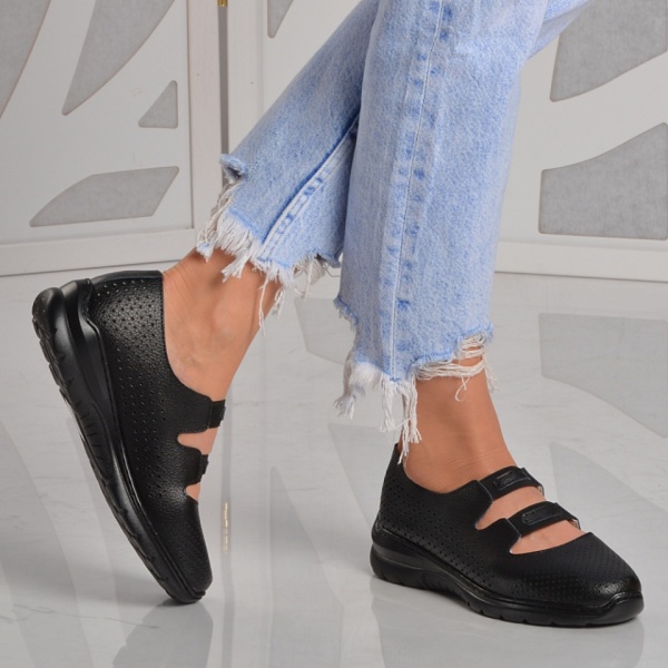 Pantofi Dama Piele Naturala Rimini Negri - Need 4 Shoes