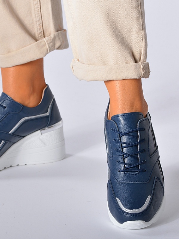 Adidasi Dama Piele Naturala Debby Navy- Need 4 Shoes