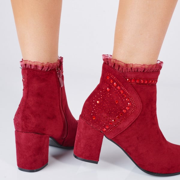 Botine Kenzi Bordo