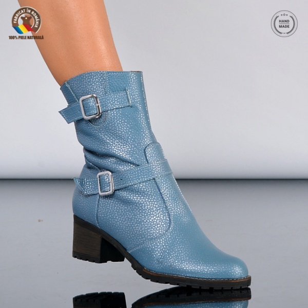 Cizme Dama Piele Naturala Naty Albastre- Need 4 Shoes