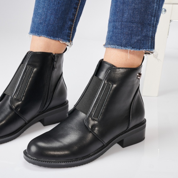Ghete Dama Casual Silvy Negre-Need 4 Shoes