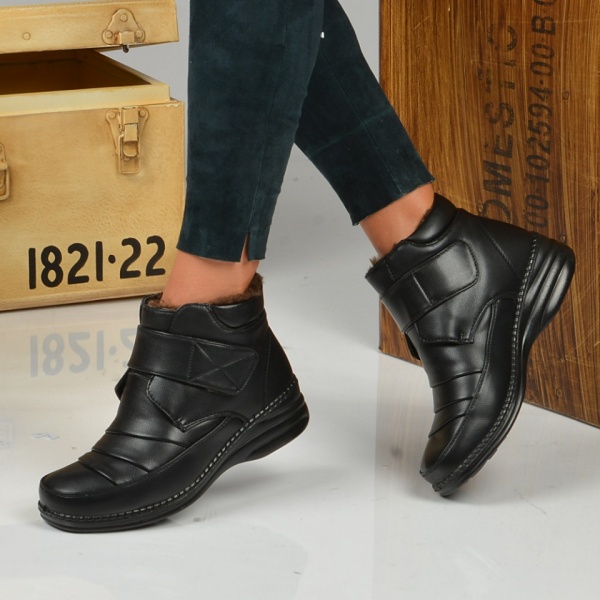 Ghete Dama Imblanite Aurora 4 Negre - Need 4 Shoes