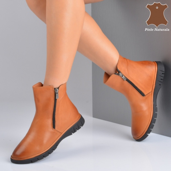 Ghete Dama Piele Naturala Samuel Camel- Need 4 Shoes