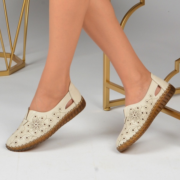 Pantofi Casual Dama Eva 4 Bej- Need 4 Shoes
