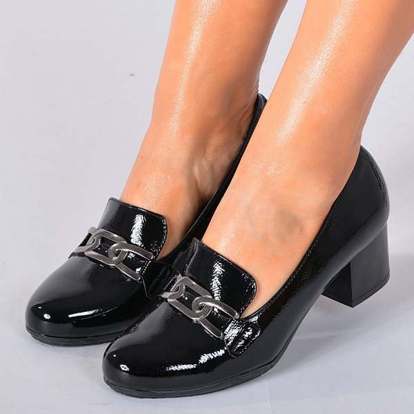 Pantofi Cu Toc Dama Brandy Negri