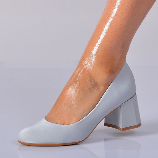 Pantofi Cu Toc Dama Gioselina Argintii- Need 4 Shoes