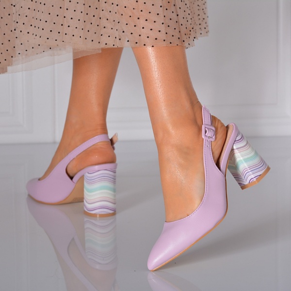 Pantofi Cu Toc Dama Lorin Lila- Need 4 Shoes