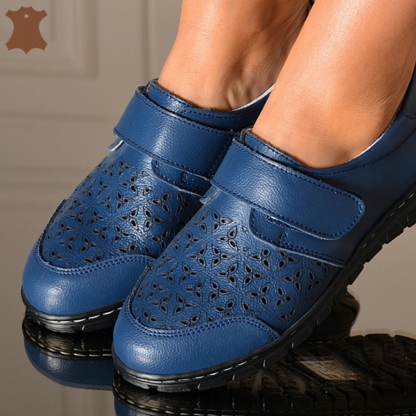 Pantofi Dama Piele Naturala Cara Navy- Need 4 Shoes