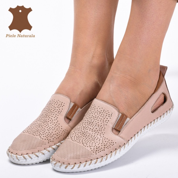 Pantofi Dama Piele Naturala Cauani Roz- Need 4 Shoes