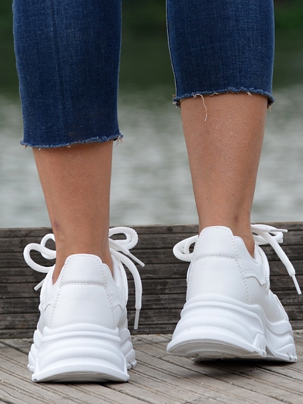 Adidasi Dama Palmer Albi- Need 4 Shoes