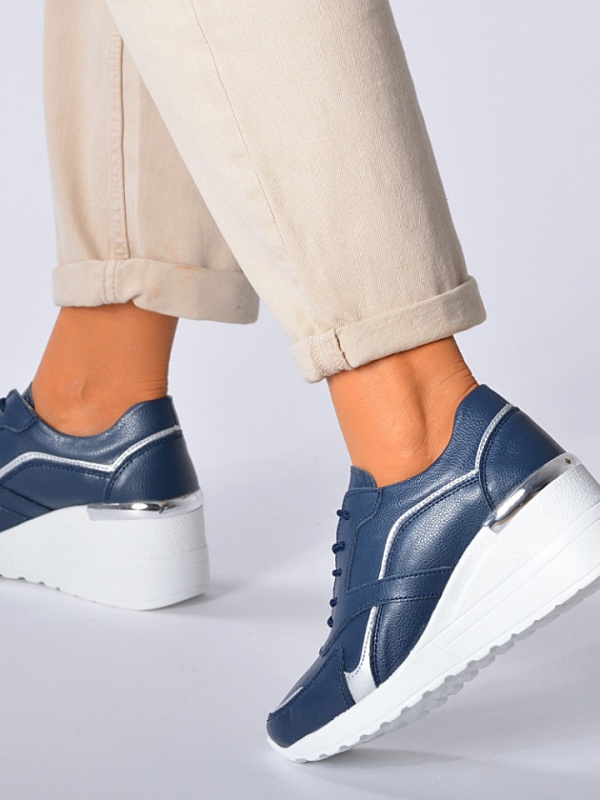 Adidasi Dama Piele Naturala Debby Navy- Need 4 Shoes