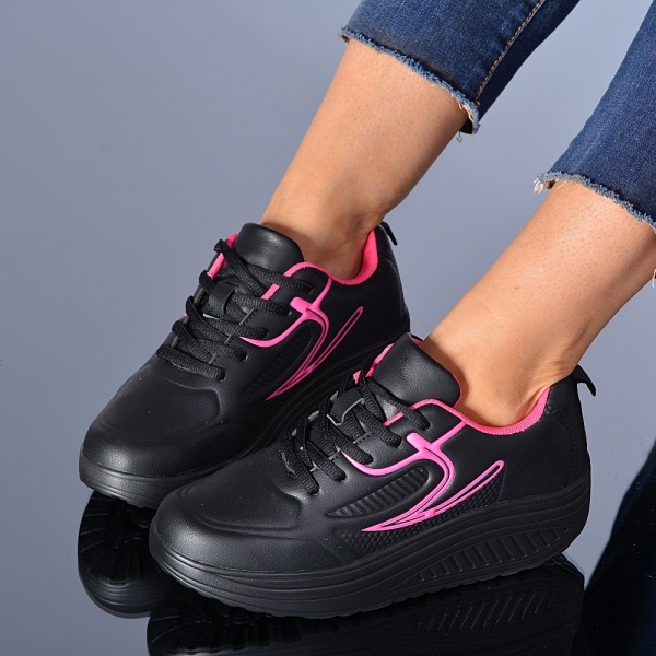 Adidasi Dama Zena 26 Negru/Roz- Need 4 Shoes