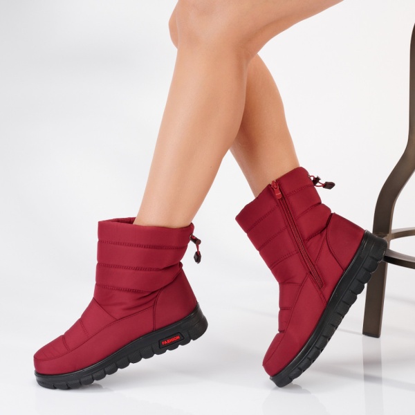 Cizme Dama Imblanite Alfy 2 Rosii- Need 4 Shoes
