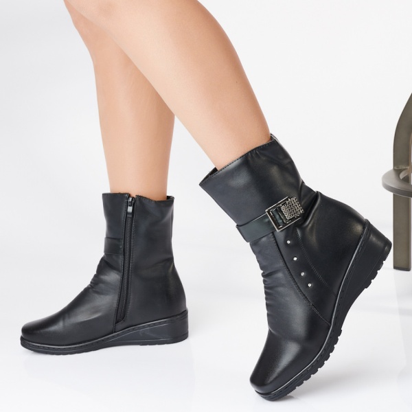 Ghete Dama Imblanite Ara 5 Negre- Need 4 Shoes