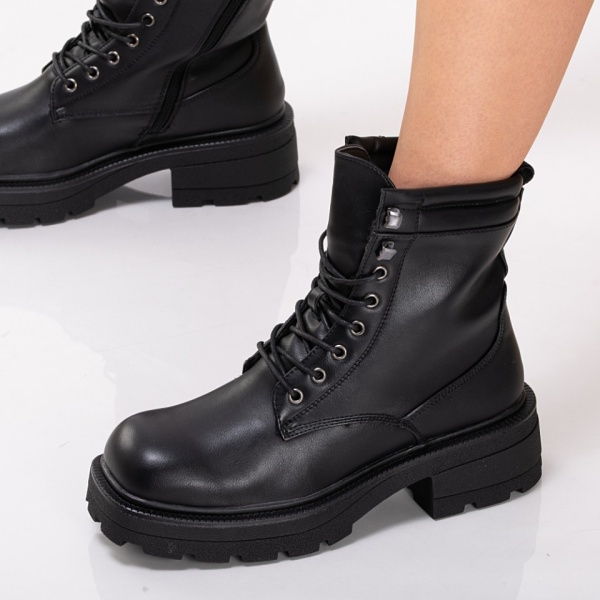 Ghete Dama Imblanite Kadri Negre - Need 4 Shoes