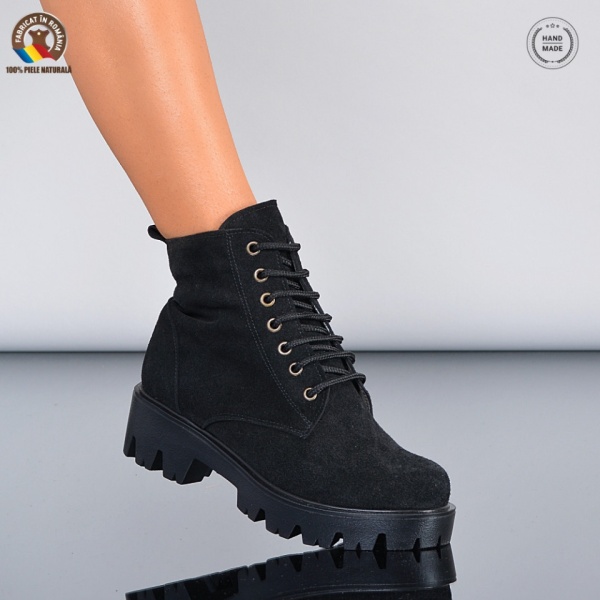 Ghete Dama Piele Naturala Maryn 3 Negre - Need 4 Shoes