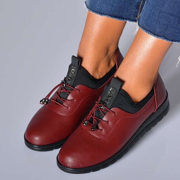 Pantofi Casual Dama Ponce Bordo- Need 4 Shoes