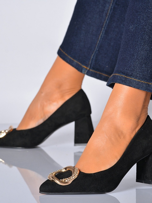 Pantofi Cu Toc Dama Hera Negri - Need 4 Shoes