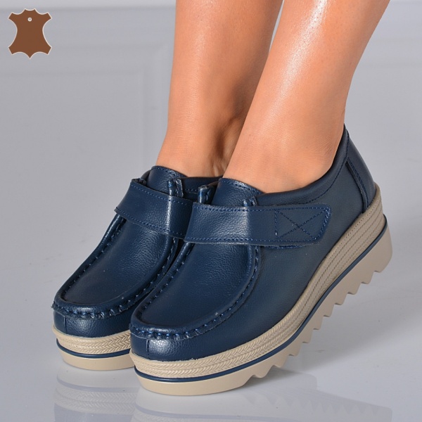 Pantofi Dama Piele Naturala Corso 5 Navy- Need 4 Shoes